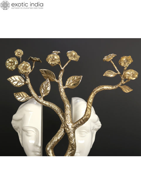 The Shared Axis | Modern Art Sculpture | Brass and Resin