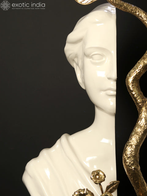 The Shared Axis | Modern Art Sculpture | Brass and Resin