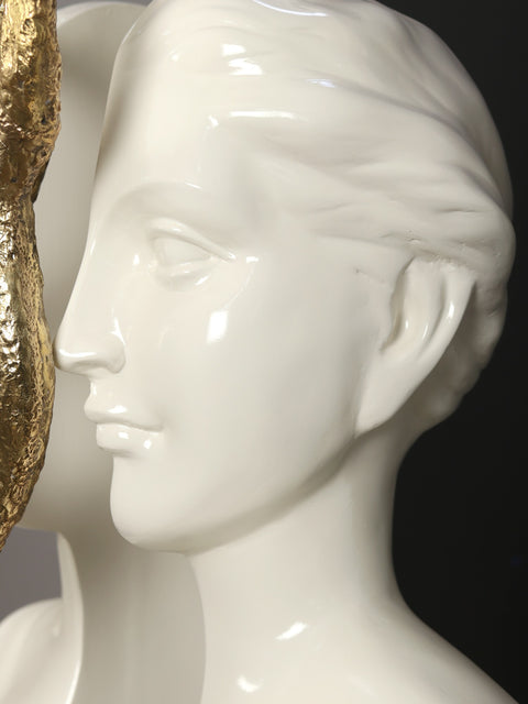 The Shared Axis | Modern Art Sculpture | Brass and Resin