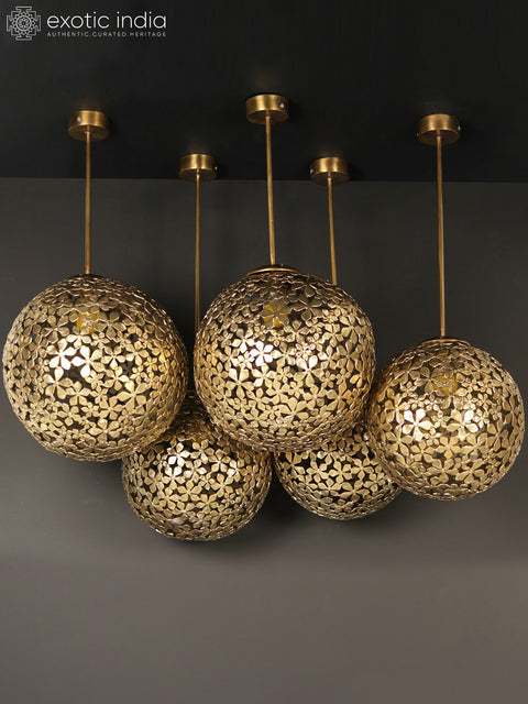 Flower Design Moroccon Lighting (Set of 5 Pcs.)