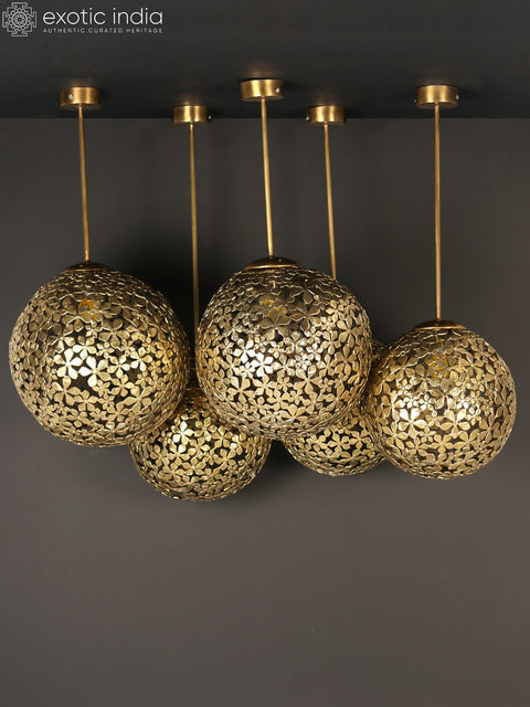 Flower Design Moroccon Lighting (Set of 5 Pcs.)