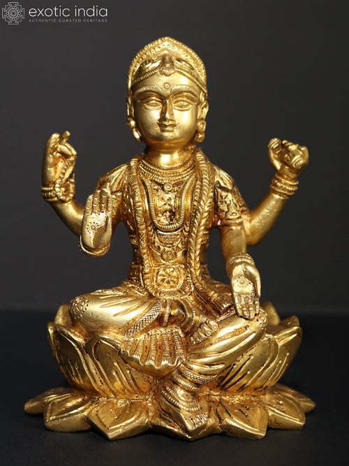 6" Hindu Goddess Balambika Brass Statue for Home Pooja