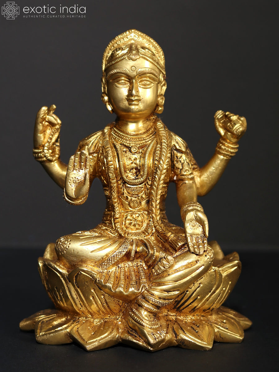 6" Hindu Goddess Balambika Brass Statue for Home Pooja