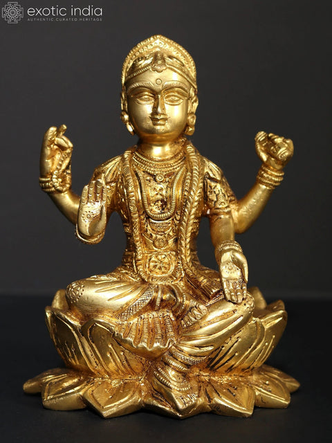 6" Hindu Goddess Balambika (Bala Tripurasundari) | Brass Statue