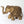 6" Decorative Elephant with Upraised Trunk in Brass