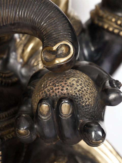 61" Large Chaturbhuja Lord Ganesha | Brass Statue