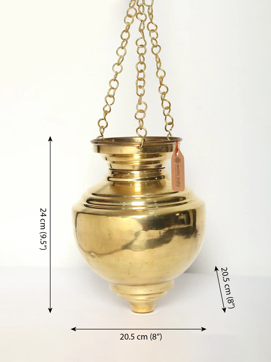 Brass Gangjal Kalash Handmade Statue for Pooja