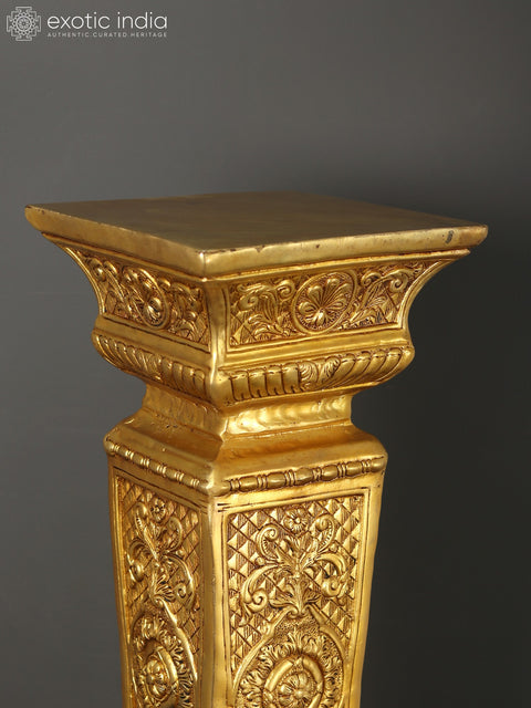34" Decorative Brass Column (Pedestal)