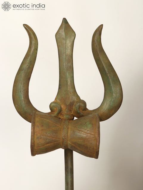 57" Large Size Blessing Lord Shiva Brass Statue