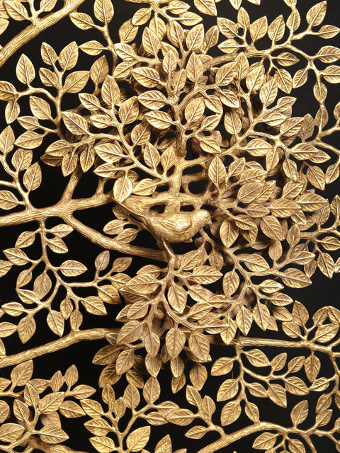 58" Super Large Brass Tree of Life with Marble Base