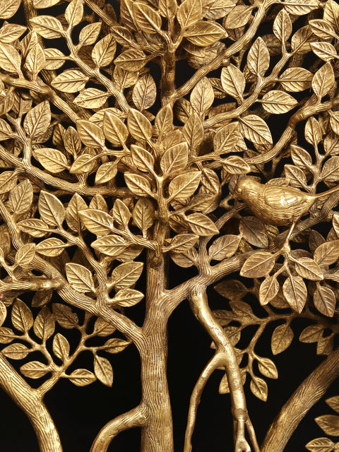 58" Super Large Brass Tree of Life with Marble Base