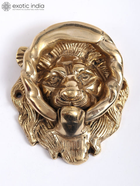 5" Brass Lion Door Knocker