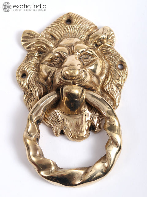 5" Brass Lion Door Knocker