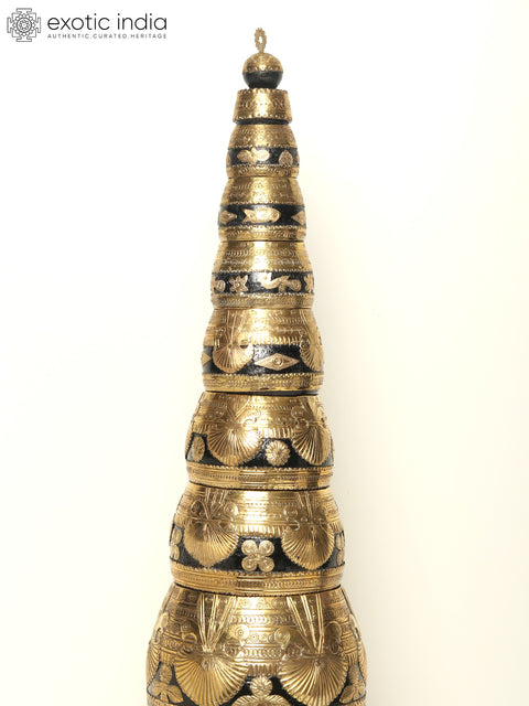 33" Sherpai Suri Bowls (Set of Nine Bowls) | Wood and Brass