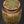 6" Hand Painted Papier Mache Barrel Box with Brass Inside | From Kashmir