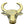2" Brass Bull Head Door Knob