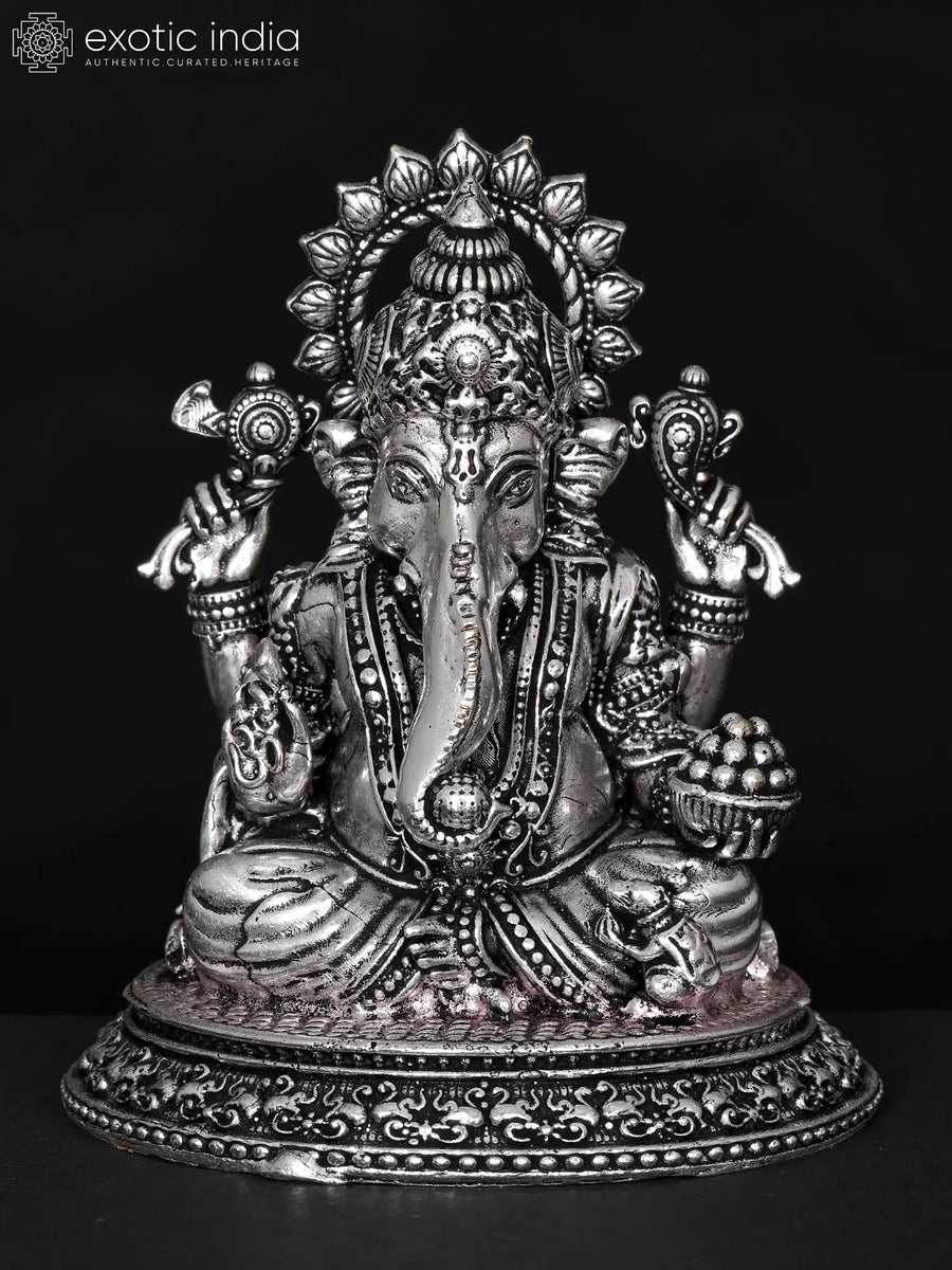 Small Brass Superfine Lord Ganapati Idol for Pooja