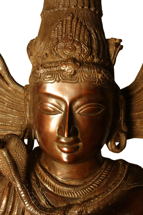 72" Large Black and Golden Nataraja (Dancing Lord Shiva) | Brass Statue