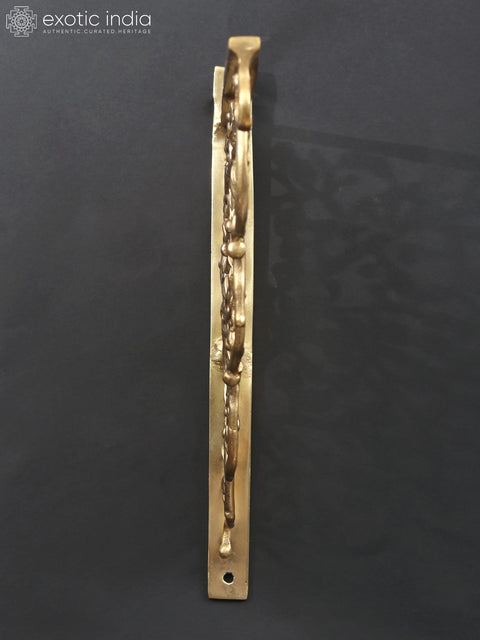 11" Tree Design Wall Hanging Bracket in Brass