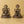 4" Small Brass Superfine Lord Ganapati and Goddess Lakshmi Idol