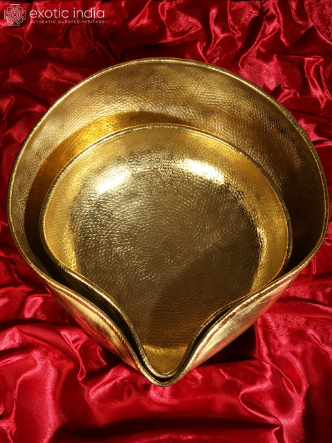 Brass Designer Urli (Set of 2)