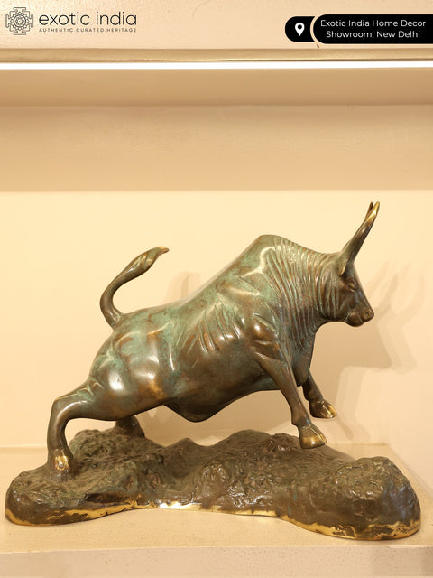 13" Superfine Decorative Bull | Brass Statue
