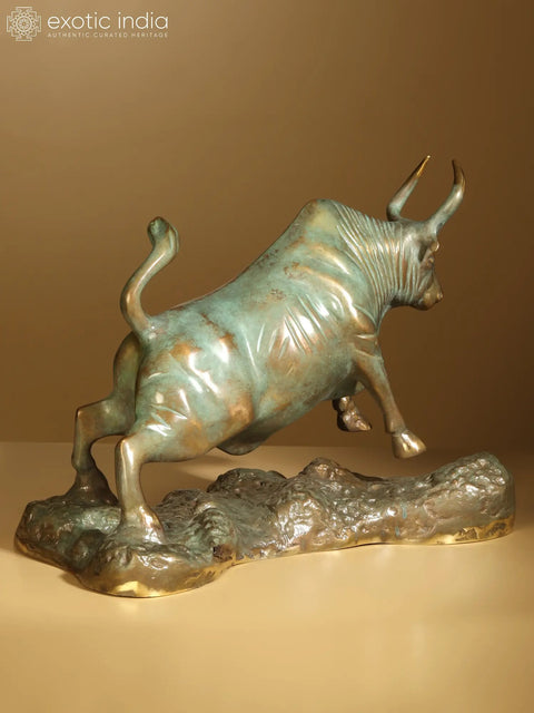 13" Superfine Decorative Bull | Brass Statue