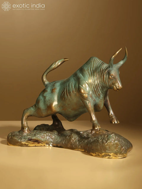 13" Superfine Decorative Bull | Brass Statue
