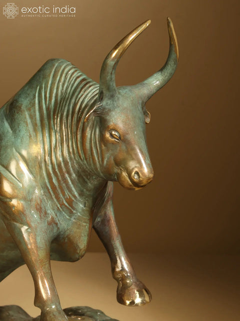 13" Superfine Decorative Bull | Brass Statue