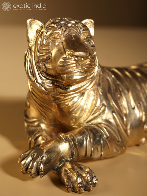 9" A Relaxing Tiger | Home Decor