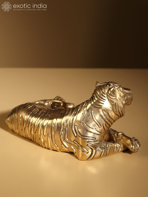 9" A Relaxing Tiger | Home Decor