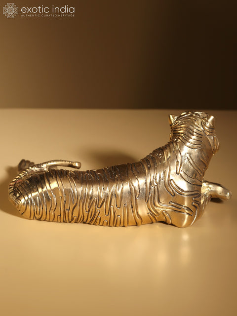 9" A Relaxing Tiger | Home Decor