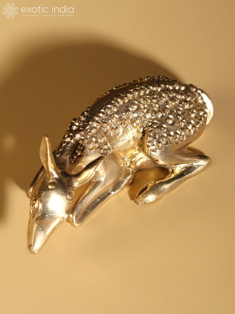 4" Brass Fawn (Baby Deer) Figurine | Home Decor