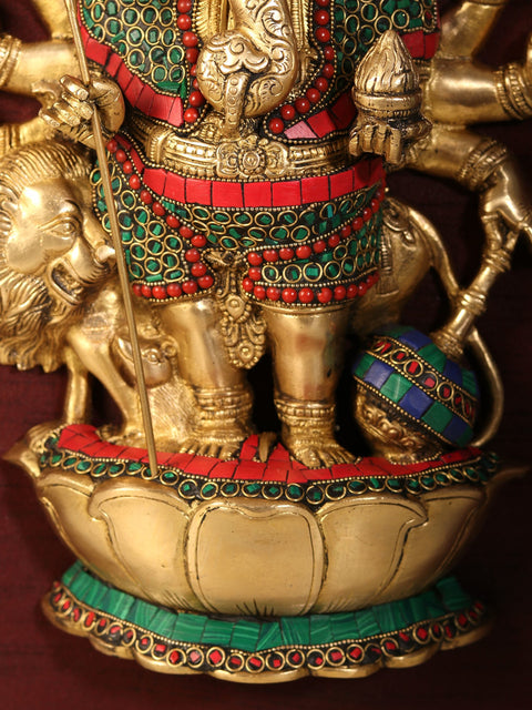 31" Large Wood Framed Drishti Ganesha (Auspicious for Your Home) | Wall Hanging