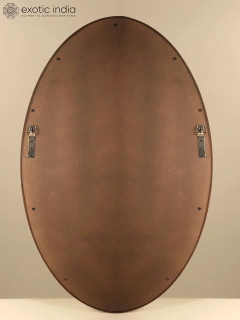 31" Large Wood Framed Drishti Ganesha (Auspicious for Your Home) | Wall Hanging