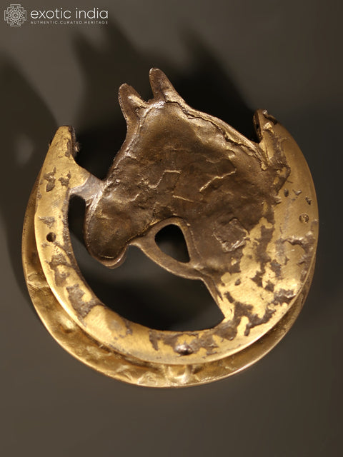 5" Brass Horse Door Knocker