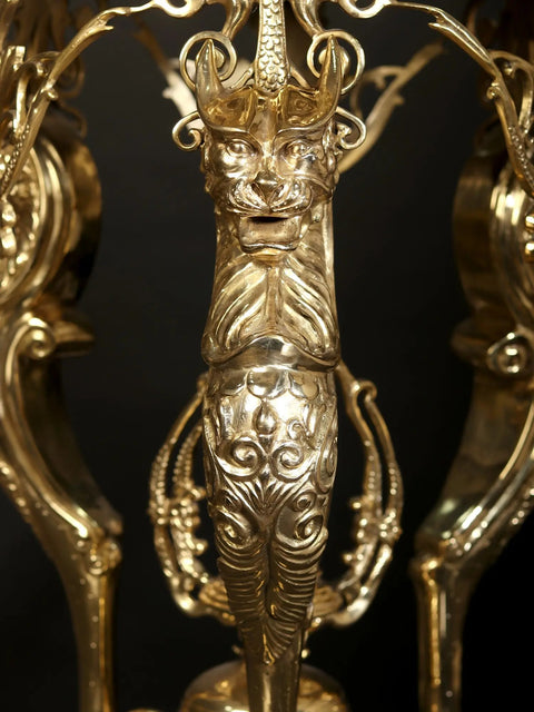 Designer Table with Malachite Top