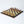 18" Wood Chess Board with Brass Chess Pieces