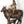 42" Large Brass Fluting Krishna Idol Sitting on Cow