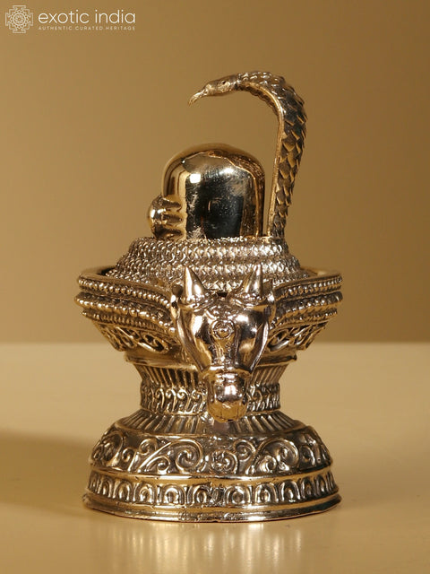 4" Brass Superfine Shivalinga | Sacred Home Statue