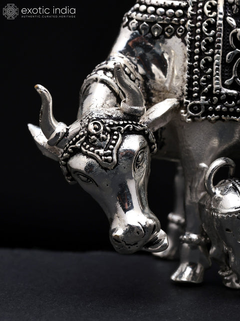 Small Superfine Cow and Calf | Brass Statue