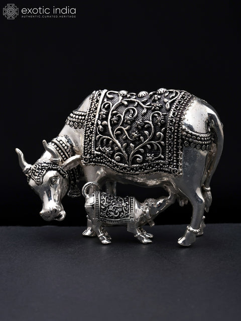 Small Superfine Cow and Calf | Brass Statue