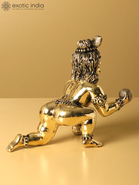 Superfine Laddu Gopal Brass Statue (Multiple Sizes)