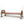 61" Beautiful Wood Swing With Brass Foot