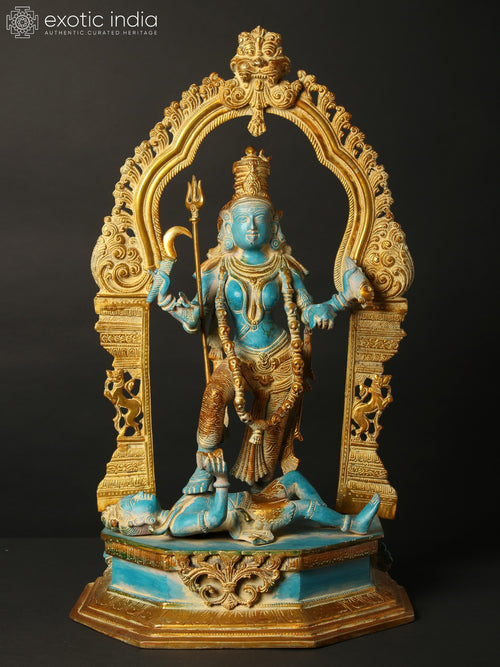 21" Brass Kali Idol for Pooja Home Decor