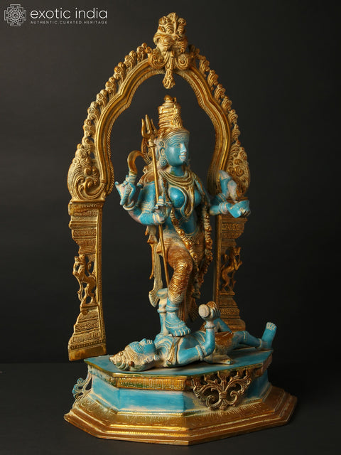 21" Attractive Brass Idol Of Blue Goddess Kali