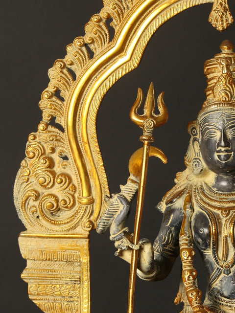 21" Brass Idol Of Goddess Mahakali