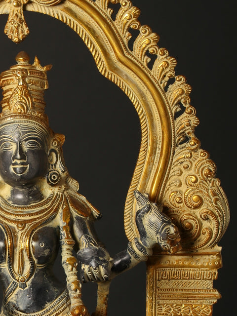 21" Brass Idol Of Goddess Mahakali