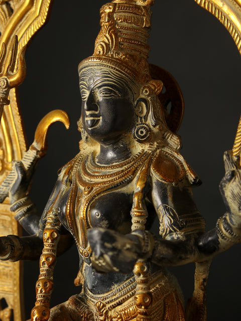 21" Brass Idol Of Goddess Mahakali