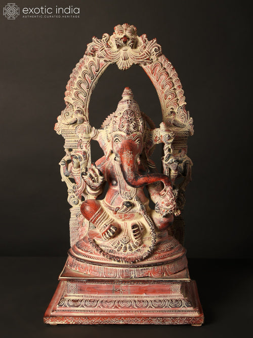 16" Brass Lord Ganesha Idol for Pooja and Home Decor